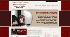Desktop Screenshot of michaelrosehairdesigns.com